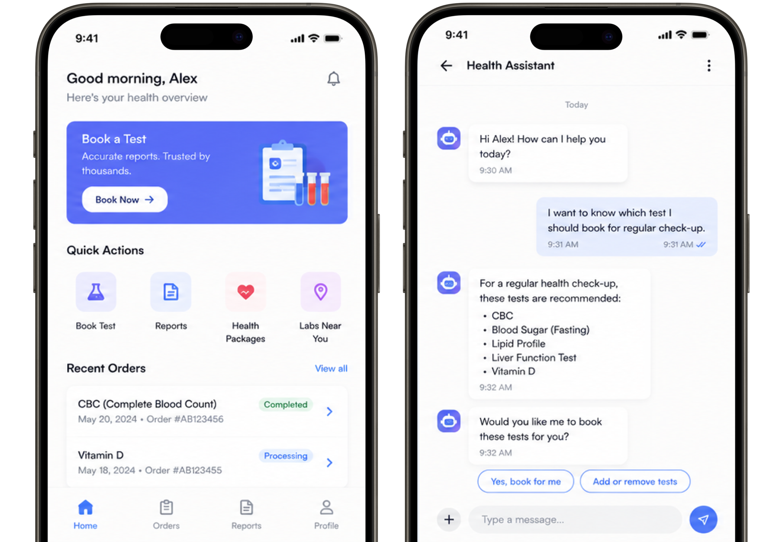 Wellness GPT Connected Care Dual Phone Experience